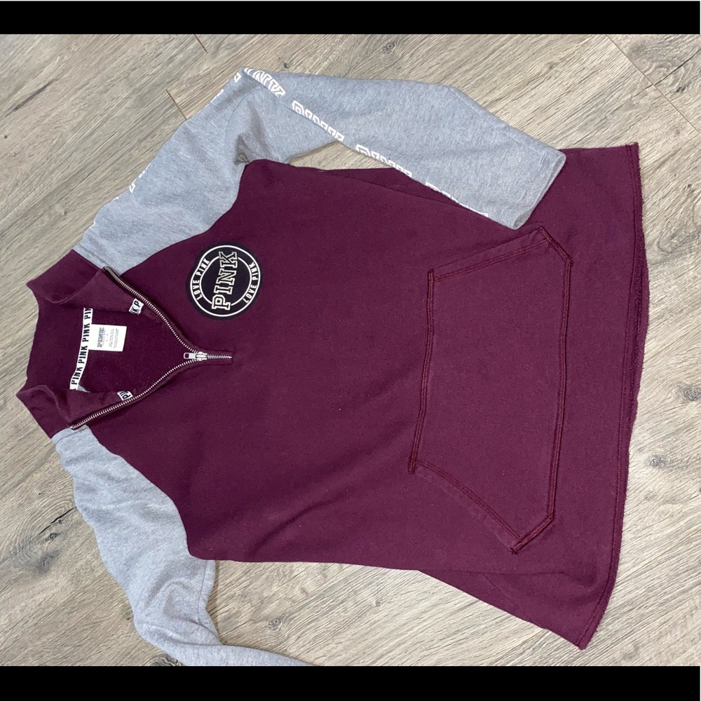 ❌SOLD❌PINK 1/4 sweatshirt